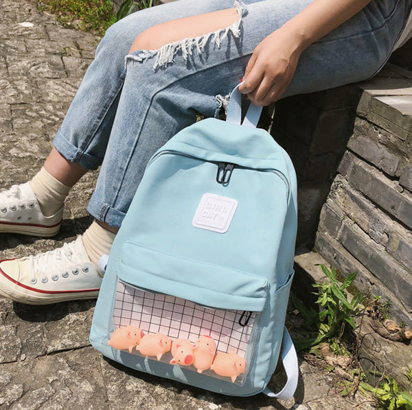 Cute Ducks and Pigs Backpack JK2076