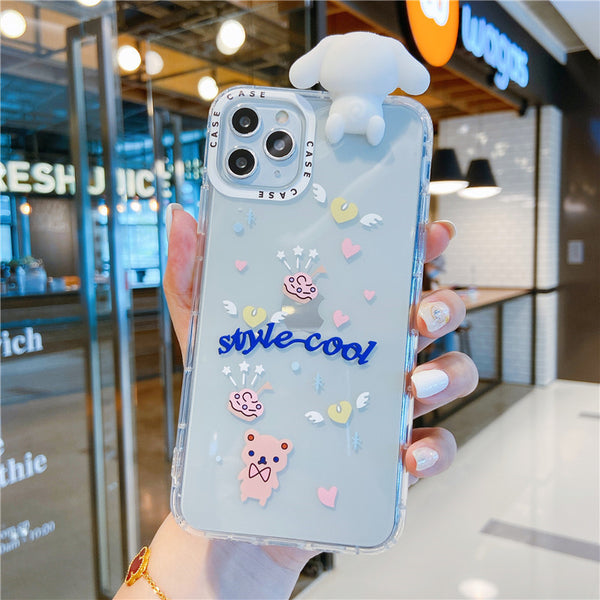 Cute Dog Phone Case for iphone 6/6s/6plus/7/7plus/8/8P/X/XS/XR/XS Max/11/11 pro/11 pro max JK2653