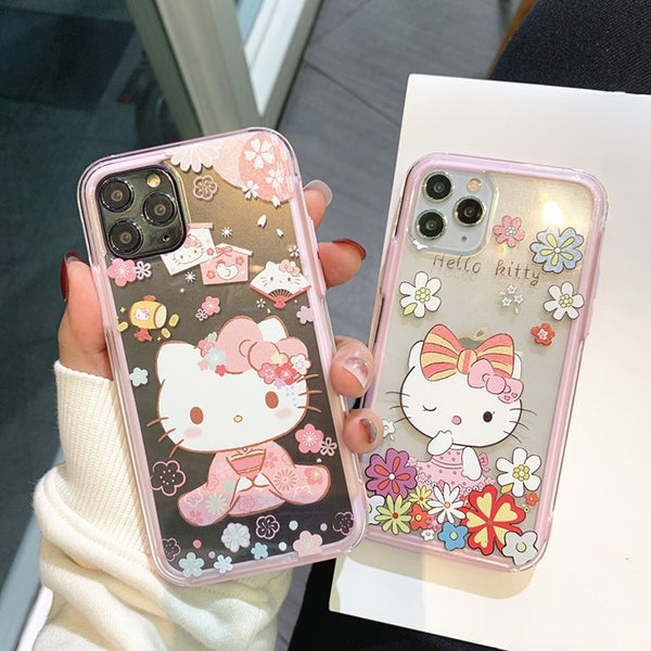 Cute Hellokitty Phone Case for iphone7/7plus/8/8P/X/XS/XR/XS Max/11/11 pro/11 pro max JK2036