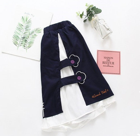 Lovely Cat High Waist Plaid Skirt JK2305