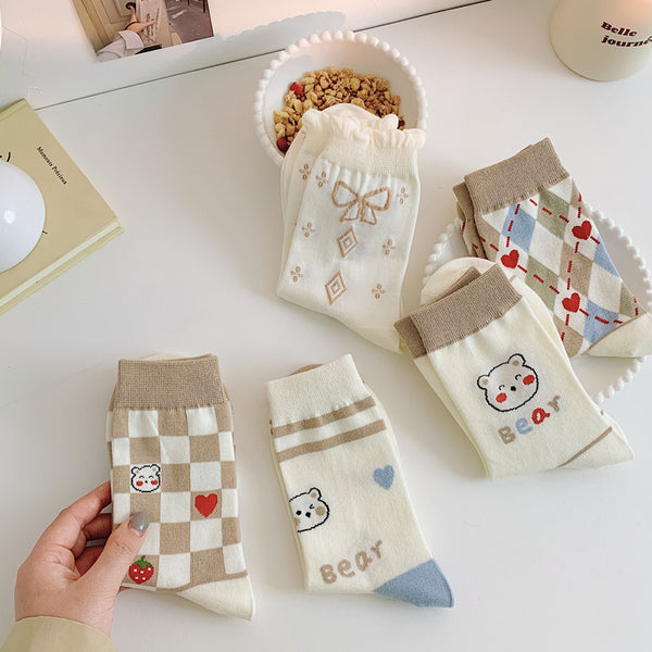 Lovely Bear Socks JK3093