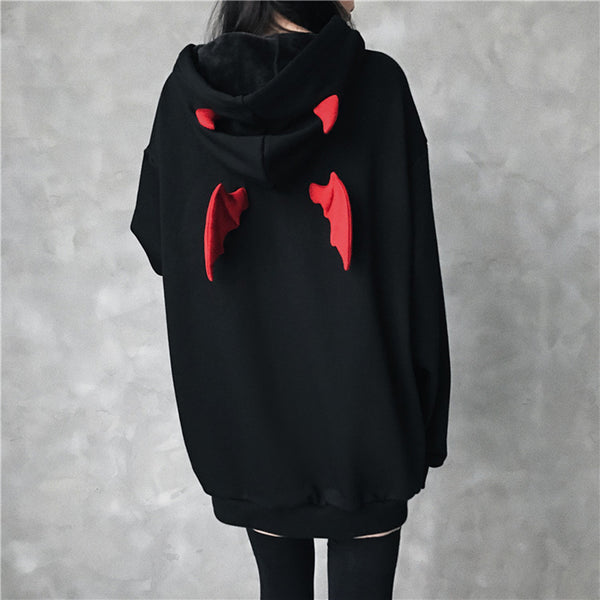 Black Devil Girl Hoodie JK1772