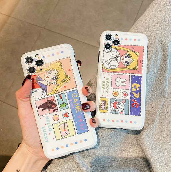 Cute Usagi Girl Phone Case for iphone7/7plus/8/8P/X/XS/XR/XS Max/11/11 pro/11 pro max JK2227