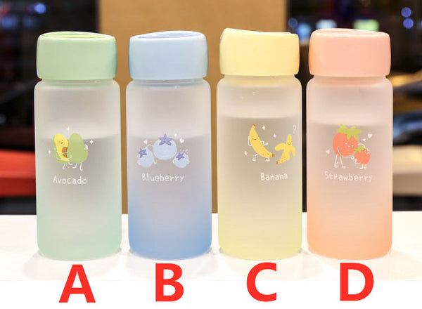 Cute Fruits Glass Water Bottle  JK2169