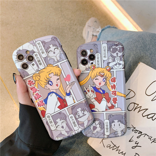 Sailormoon Girl Phone Case for iphone7/7plus/8/8P/X/XS/XR/XS Max/11/11 pro/11 pro max JK2435