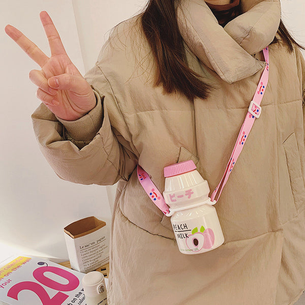 Cute Fruits Milk Water Bottle  JK2027