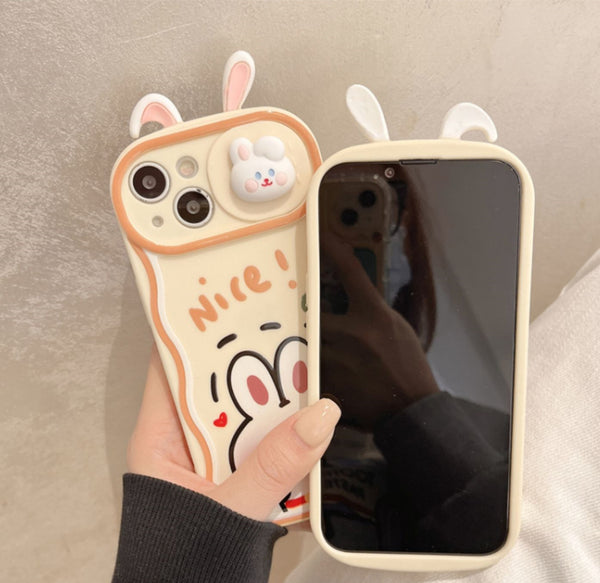 Lovely Rabbit Phone Case for iphone 11/11pro max/12/12pro/12pro max/13/13pro/13pro max/14/14plus/14pro/14pro max JK3360