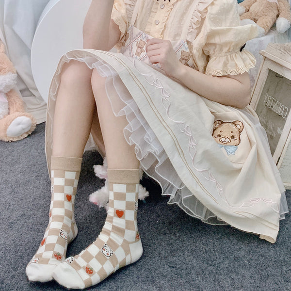 Lovely Bear Socks JK3093