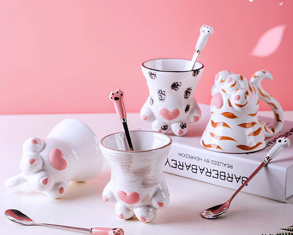 Lovely Cat Paws Mug Cup JK1910