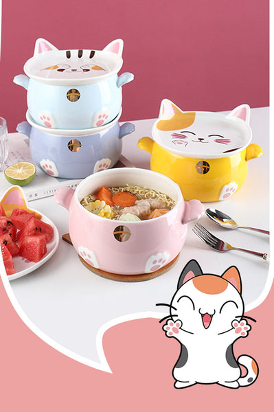 Lovely Cat Printed Bowl JK2858