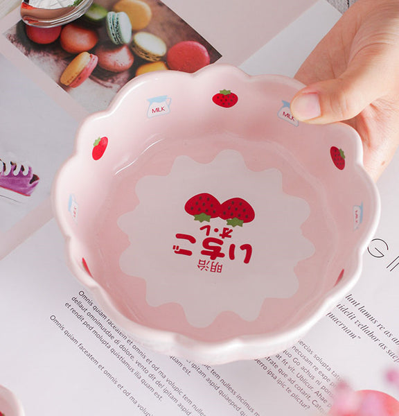 Pink Strawberry Bowl JK2505