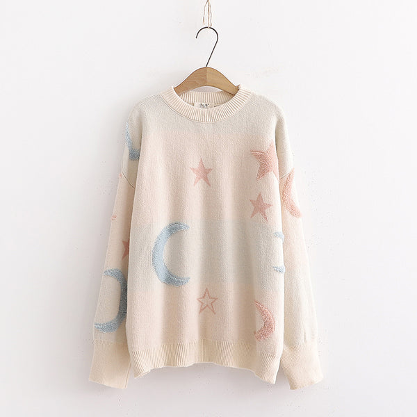 Sweet Moon and Stars Sweater JK1760