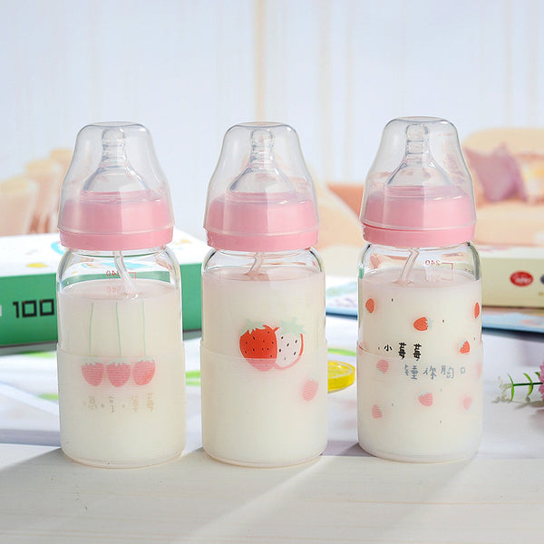 Cute Strawberry Nipple Water Bottle  JK2259
