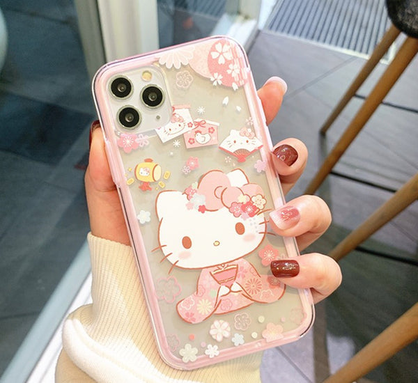 Cute Hellokitty Phone Case for iphone7/7plus/8/8P/X/XS/XR/XS Max/11/11 pro/11 pro max JK2036