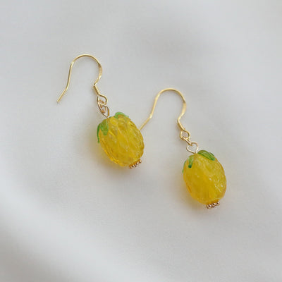 Cute Pineapple Earrings/Clips JK2698