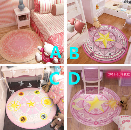 Cute Sakura Round Mat JK2666