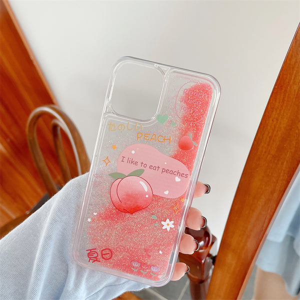 Cute Peach Phone Case for iphone7/7plus/8/8P/X/XS/XR/XS Max/11/11 pro/11 pro max/12/12pro/12mini/12pro max JK2812