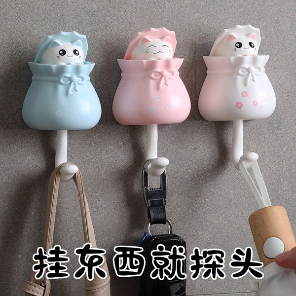 Lovely Cat Glue Hook JK2873