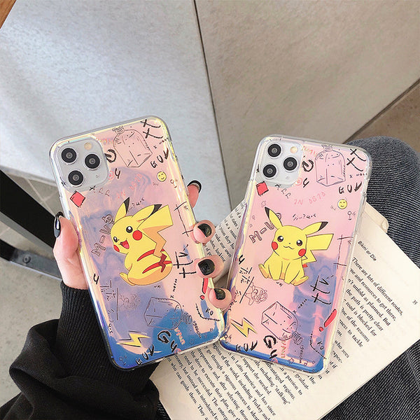 Lovely Pikachu Phone Case for iphone7/7plus/8/8P/X/XS/XR/XS Max/11/11 pro/11 pro max JK2066