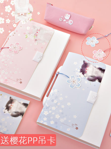 Lovely Sakura Cat File Folder JK2752