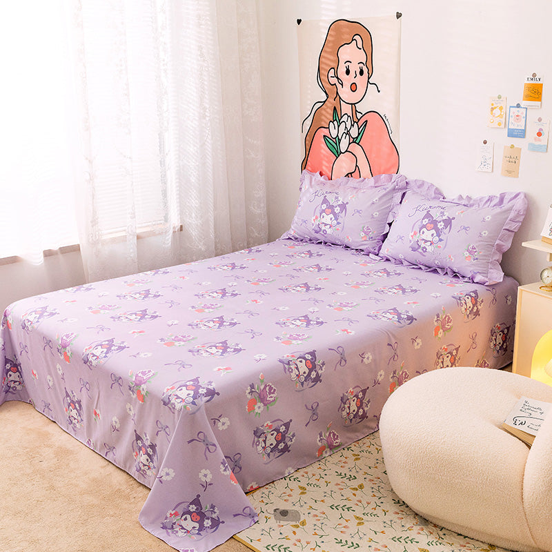 Anime Cartoon Machine-Doll wa Kizutsukanai 2 Way / WT flat sheet bed sheet  top sheet Christmas Gift 150*200cm No.004