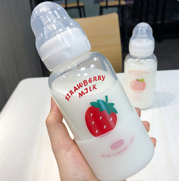 Cute Nipple Strawberry Water Bottle  JK2194