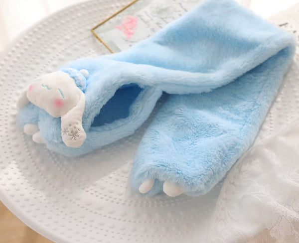 Cute Gilrs Gloves and Scarf JK3457