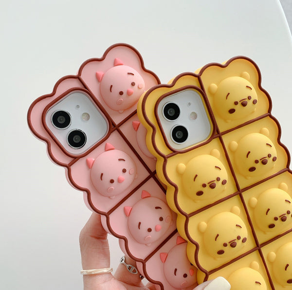 Lovely Bear Phone Case for iphone7/7plus/8/8P/X/XS/XR/XS Max/11/11 pro/11 pro max/12/12pro/12mini/12pro max JK2822