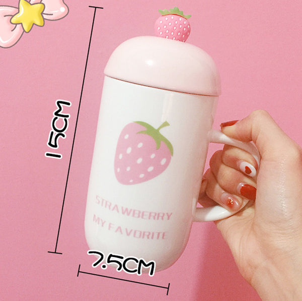 Cute Strawberry Water Cup JK2422
