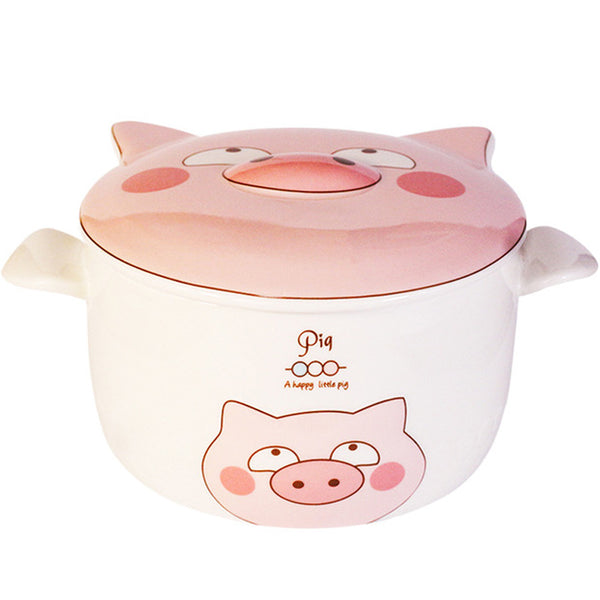 Cute Pig Printed Bowl JK2514