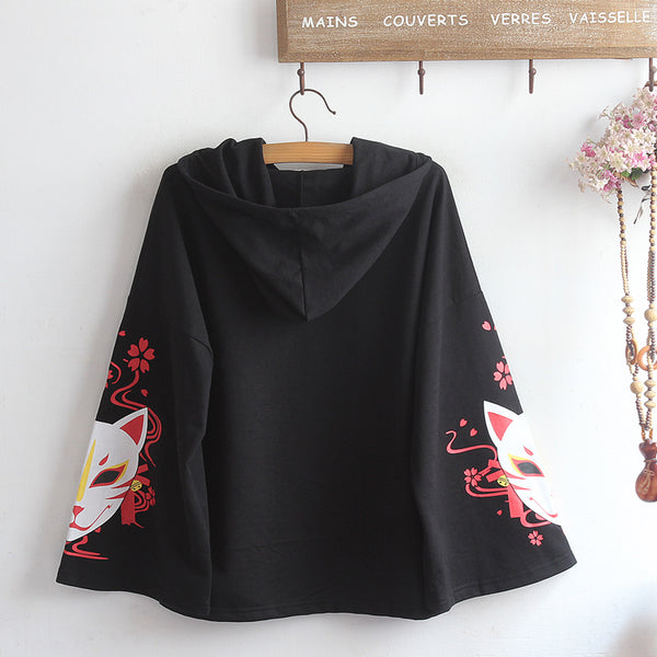 Fashion Black Fox Hoodie and Skirt Set JK2024