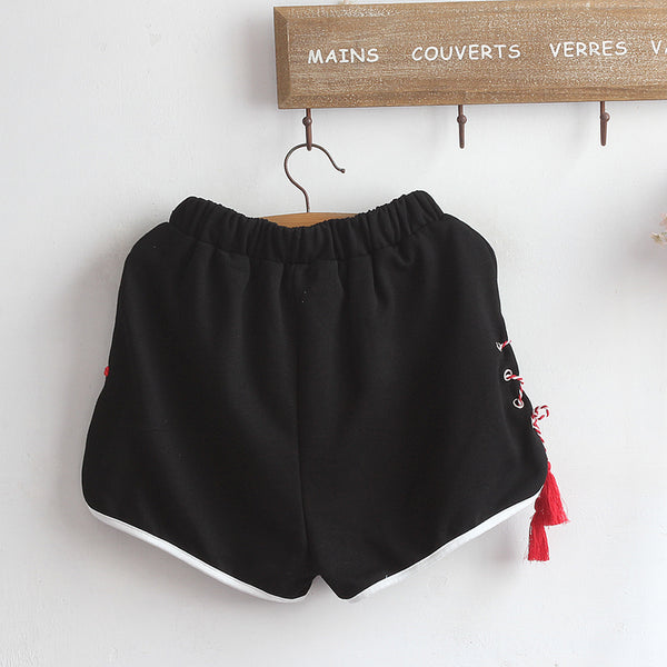 Fashion Black Fox Tshirt and Shorts Set JK2164