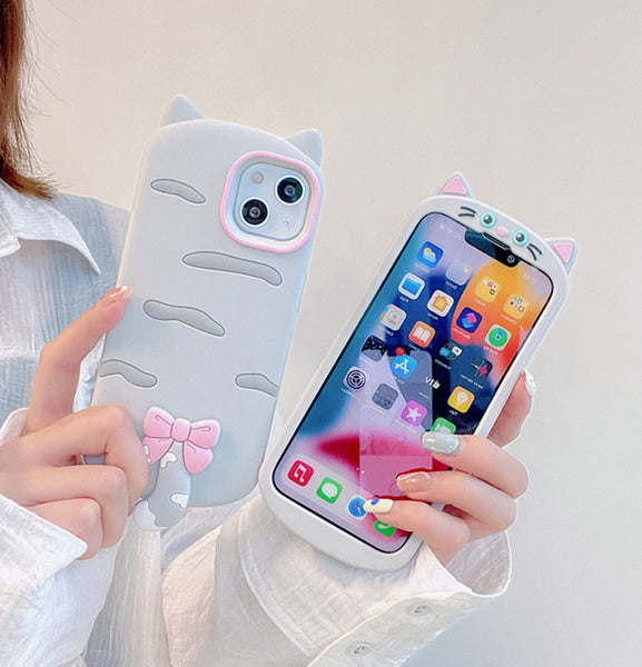 Lovely Cat Phone Case for iphone 11/11pro max/12/12pro/12pro max/13/13pro/13pro max/14/14plus/14pro/14pro max JK3345