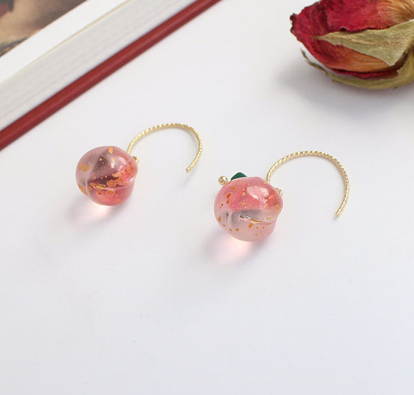 Sweet Peach Earrings/Clips JK2881