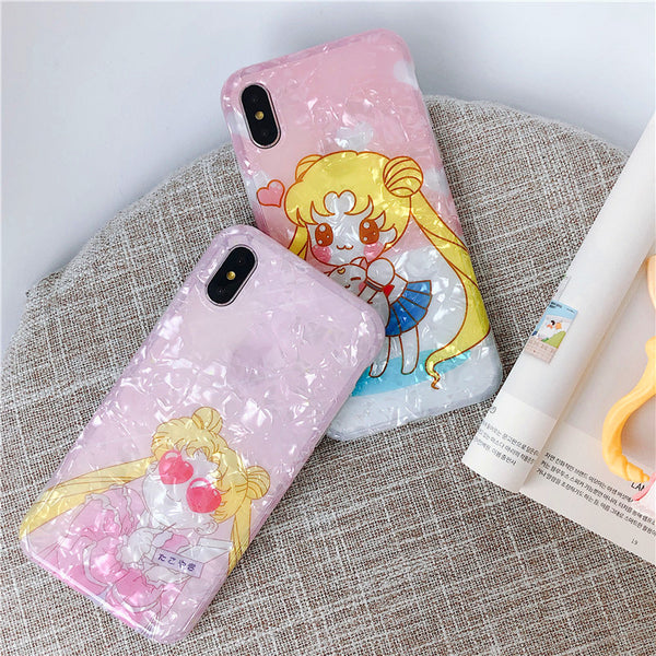 Lovely Sailormoon Phone Case for iphone 6/6s/6plus/7/7plus/8/8P/X/XS/XR/XS Max JK1653