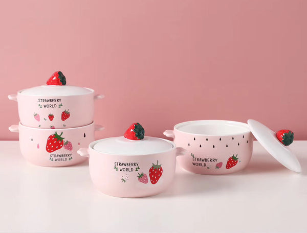 Sweet Strawberry Printed Bowl JK2428
