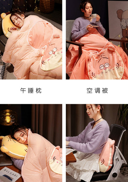 Lovely Tiger Pillow And Blanket JK3404