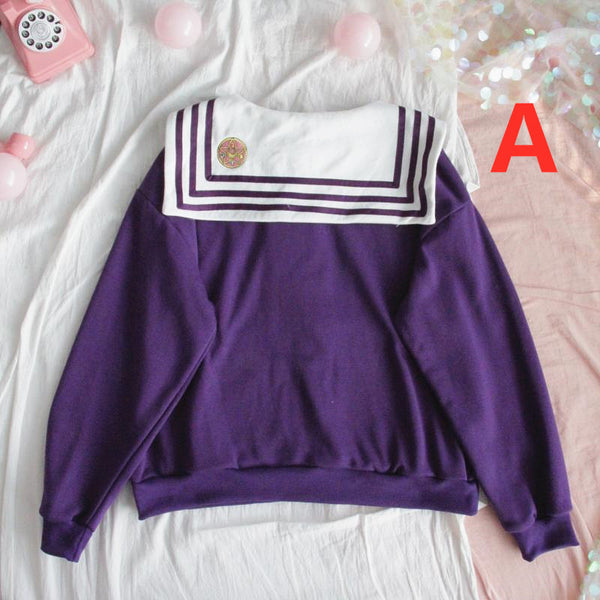 Sailormoon Navy Hoodie JK1757