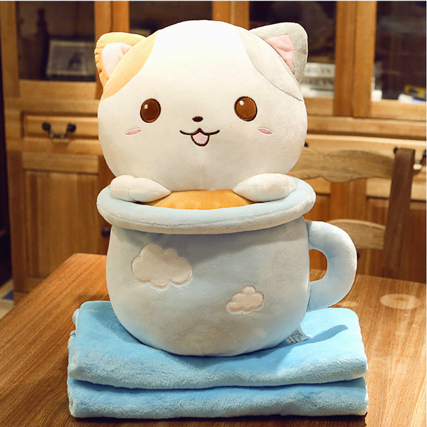 Lovely Cats Pillow And  Blanket JK1956