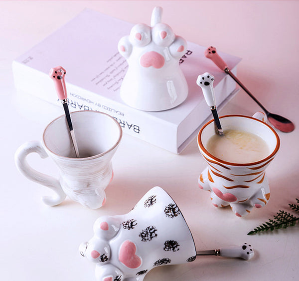 Lovely Cat Paws Mug Cup JK1910