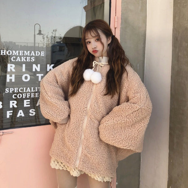 Fashion Rabbit Ears Hoodie Coat JK1775