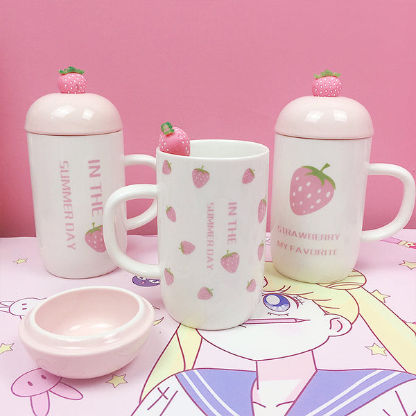 Cute Strawberry Water Cup JK2422