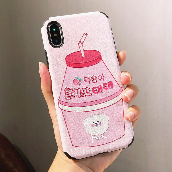 Cute Juice Phone Case for iphone 6/6s/6plus/7/7plus/8/8P/X/XS/XR/XS Max JK1738
