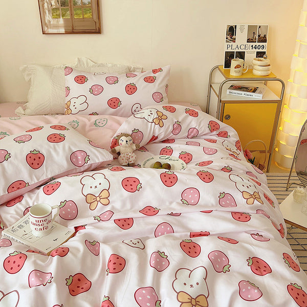 Fashion Strawberry Bedding Set JK3265