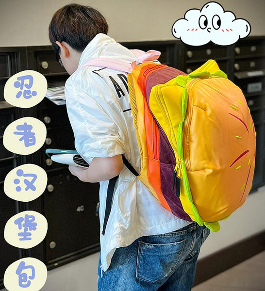 Cute Hamburger Backpack JK3505