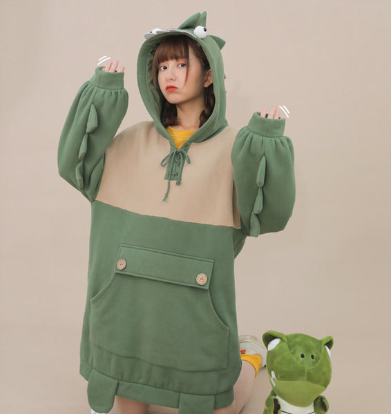 Lovely Green Monster Hoodie JK1945