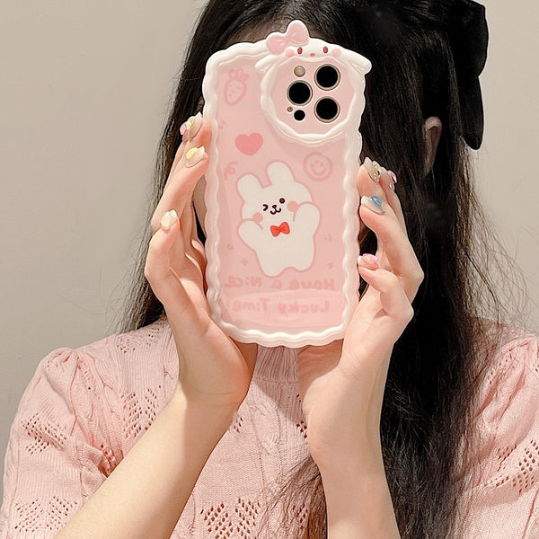 Lovely Rabbit Phone Case for iphone 11/11 pro/11 pro max/12/12pro/12pro max/13/13pro/13pro max JK3269