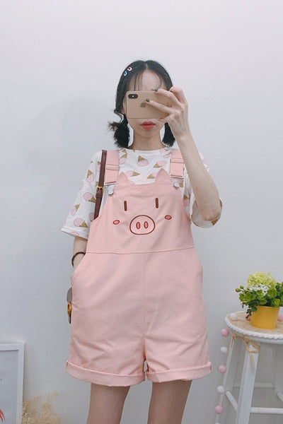 Lovely Pigs Strap Shorts JK1550