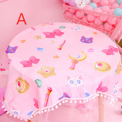 Cute Luna Table Cloth JK1355