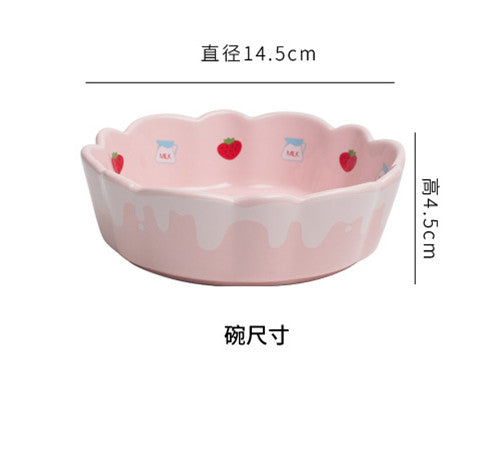 Pink Strawberry Bowl JK2505